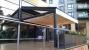 Fremantle Urban® terrace awning with retractable fabric roof at Leeds Docks